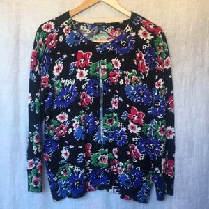 Talbots floral sweater lightweight